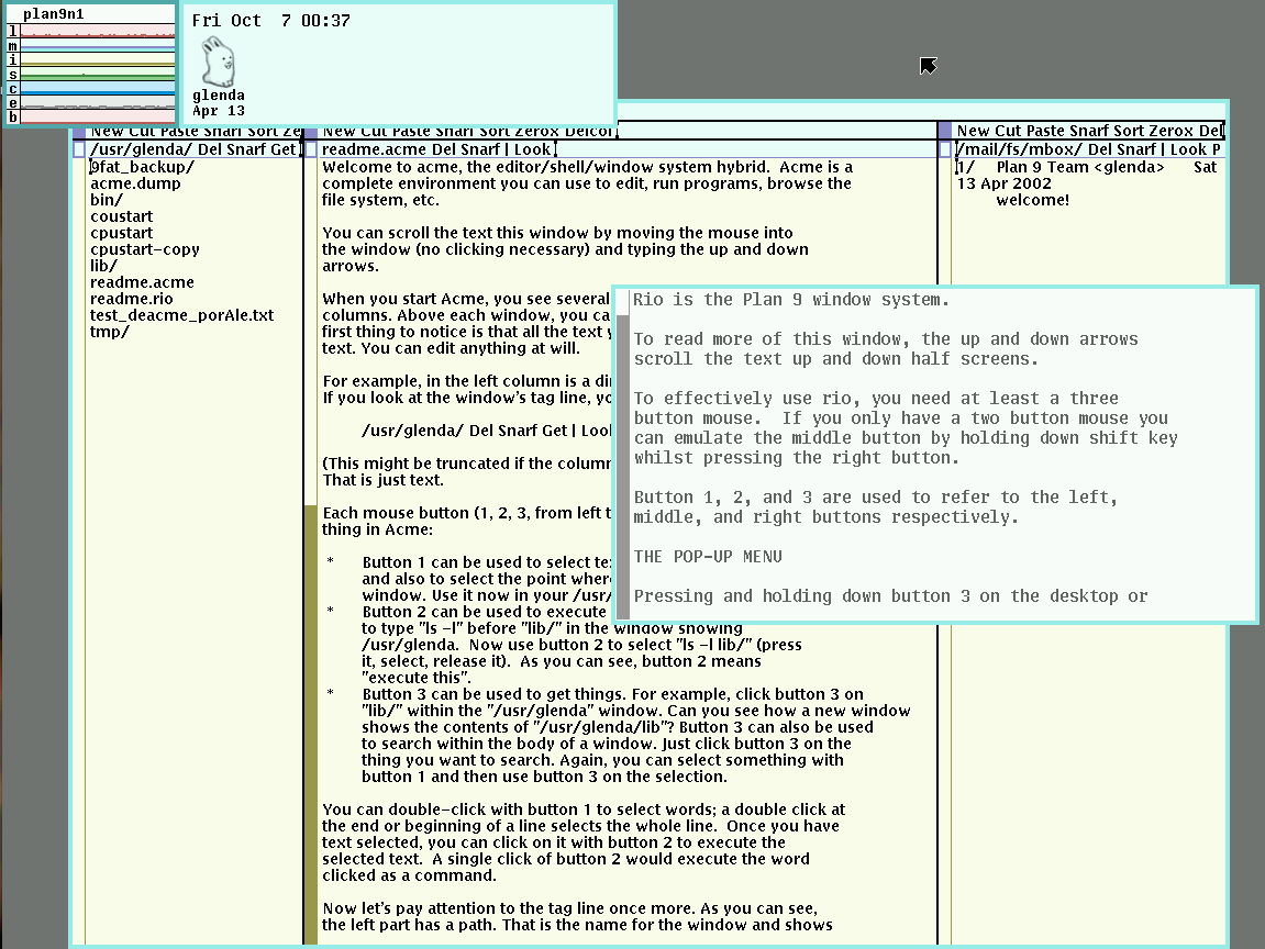 Plan9 Desktop 001